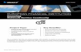 EUROPEAN FINANCIAL INSTITUTION - EfficientIP · • Ensured business continuity • Enhanced real-time visibility •services Guaranteed network consistency ... and mobility. Institutions