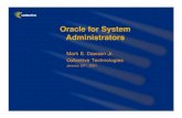 Oracle for System Administratorsuniforumchicago.org/slides/oracle/Oracle.pdf · Oracle for System Administrators Mark E. Dawson Jr. Collective Technologies January 23rd, 2001