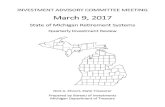 Quarterly Investment Review...Mar 09, 2017  · Next Meeting Date and Adjournment. The next Investment Advisory Committee Meeting is scheduled for sday, Thur March 9, 2017. The meeting