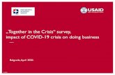 Together in the Crisis survey, impact of COVID-19 crisis ... · 7/14/2020`1 1 „Together in the Crisis“survey, impact of COVID-19 crisis on doing business Belgrade, April 2020.