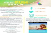 real june recap FUN Beachmarketing...real. fun. social stats. Instagram TOP SOCIAL POST OF THE MONTH Facebook Twitter The Chasin' The Sun TV Sweepstakes ran throughout the month of