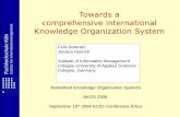 Knowledge Organization System t€¦ · well-established KOS. In doing so, they concentrate on issues concerning technical and conceptual interoperability, neglecting issues of the