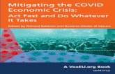 New Gremi d’Hostaleria de Sitges - Mitigating the COVID Economic … · 2020. 3. 26. · Mitigating the COVID Economic Crisis: Act Fast and Do Whatever It Takes Edited by Richard