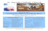 April 23, 2017 Second Sunday of Easter or of Divine Mercy...April 23, 2017 Second Sunday of Easter or of Divine Mercy St. Anselm’s Parish is a Catholic community formed by families,
