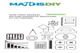 MathsDIY - Epic Maths GCSE & A-Level Revision Resources · SOLVING QUADRATIC EQUATIONS BY FACTORISING MATHS 0000 0000 ooon OOOU . Solve Factorise the expression x o -u o -9x-10=o-