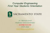 Computer Engineering First Year Students Orientation · 10/25/2019  · The Bachelor of Science degree in Computer Engineering is a four-year program that emphasizes engineering design