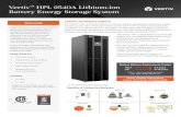 Vertiv HPL Lithium-ion Battery Energy Storage System · Vertiv® HPL Lithium-ion Battery Energy Storage System Lithium-ion battery, as one of the most influential technical breakthroughs