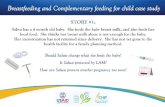Breastfeeding and ComPlementary feeding for child case study … · 2019. 12. 30. · Breastfeeding and ComPlementary feeding for child case study STORY Salwa has a 4 month old baby.