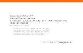 SonicWall NetExtender Linux 10.2.816 or Windows 10.2 · SonicWall NetExtender 10.2 Feature Guide NetExtender Feature Overview 1 3 NetExtender Feature Overview Document Scope This