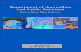 Department of Journalism and Public Relations · 2 Journalism and Public Relations Student Handbook, 2011-2012 Newspaper Research Journal, and Journal of Broad-casting and Electronic