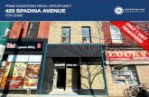 PRIME DOWNTOWN RETAIL OPPORTUNITY 429 SPADINA … · AREA MAP 2 429 Spadina Ave Campus One College Condos 840 Residences 226 Units Design Haus 166 Units 60,595 Full-time Students