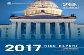 2017RIED REPORT · 2018. 11. 8. · nor’s desk. Governor Mary Fallin signed 393 and vetoed 17. Fortunately, a few of those signed included business-friendly bills designed to strengthen