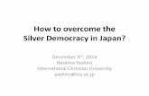 How to overcome the Silver Democracy in Japan? · Japan’s population will decline from 127 million in 2010 to 87 million in 2060 80000 85000 90000 95000 ... Demographics, Politics,
