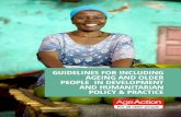 Guidelines for includinG aGeinG and older people in ... · vulnerable individuals and groups in communities in which they work, including some older individuals and groups. Within