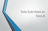 Solar Submittals on EpicLA - Los Angeles County, California · Beginning July 1, 2019 all solar projects within unincorporated Los Angeles ... button at the bottom of the screen can