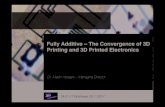 Fully Additive - 3D Printing Electronics · 5 Axis 3D Printed Parts (Beta Test Release) 5 axis Fused Deposition Modelling (PLA, PC, ABS…) 5 Axis FDM allows novel geometries to be