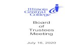 Board of Trustees Meeting - icc.edu · 16/07/2020  · EXECUTIVE SUMMARY July 16, 2020 July 16, 2020. Informational Items: 6.1 Strategic Enrollment Management and Marketing Update