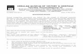QUOTATION NOTICE - Keralam Museum · cases/pedestals at Pazhassi Raja Museum, Kozhikode Due date for the receipt of quotation 23.02.2015 The date up to which the rates have to remain