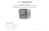 Model 123H Temperature/Humidity Chamber Operation and ......TestEquity 123HS Temperature/Humidity Chamber Page 2-3 Humidity Water Connection 2 CAUTION: The humidity system must be