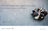 ROI of Diversity and Inclusion - TEXPO Conference · ROI of Diversity and Inclusion. ... Under no circumstances may a copy of this presentation be shown, copied, transmitted or otherwise