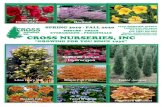 Cross Nurseries, Inc.crossnurseries.com/wp-content/uploads/Cross-Catalog-2019-2020.pdf · Wholesale Nursery Growers of America Wisconsin Landscape Federation Terms and Conditions