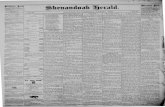 Shenandoah Herald.(Woodstock, VA) 1882-10-04....foiaiiirft ni YOL. 62. WOODSTOCK,VA., WEDNESDAY,OCTOBER4, 1882. NO.50. IB maiilBBBn WSBBLT BT SrIENANOOAK MEHM.0 PUBLISHING (0.sy-8ubseription,