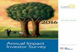 Annual Impact Investor Survey 2016 (PDF)...• Fund managers raised USD 6.7 billion in 2015 (n=71) and plan to raise USD 12.4 billion in 2016 (n=78; Table vi). Table vi: Capital raised