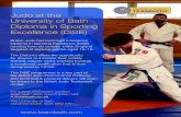 Judo at the University of Bath Diploma in Sporting ...€¦ · the British Judo Performance Pathway and technical & physical delivery will soon be linked to the British Judo Trademark