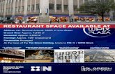 RESTAURANT SPACE AVAILABLE AT - LoopNet€¦ · RESTAURANT SPACE AVAILABLE AT The information contained herein has been obtained from sources deemed reliable but has not been verified