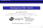 Developpement Web - Servlet´ · Developpement Web - Servlet´ Introduction Programmation Web avec Java Objectifs • initiation a la programmation Web avec Java` • base sur J2EE