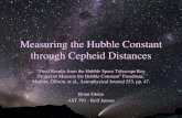 Measuring the Hubble Constant through Cepheid Distances591/2007-03-30/gleim07A.pdf · 3/30/2007  · Measuring the Hubble Constant through Cepheid Distances “Final Results from