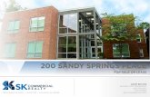 200 SANDY SPRINGS PLACE - SK Commercial Realty€¦ · AMENITIES. 4=@ A/:3 =@ :3/A3. 200 SANDY SPRINGS PLACE • • • • • • • • • Rare ownership opportunity in the