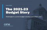 June 2020 The 2021-23 Budget Story · Budget Story. OVERVIEW 6/30/2020 2 $8.4B. SHORTFALL. $2.4B RESERVES Even after using all of its reserves, including its rainy day account, the