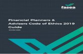 Financial Planners & Advisers Code of Ethics 2019 Guide€¦ · The Standard requires that all financial product advice, and all financial products, be offered “with competence”.