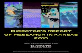 DRR15 Director's Report of Research in Kansas 2015 - Kansas State … · food, agriculture, and natural resources research component of Kansas State University, the state’s only