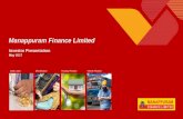 Manappuram Finance Limited · q4 fy17 results: manappuram finance: result analysis gold loan aum (rs bn) 82 92 101 111 113 124 123 111 fy14 fy15 fy16 fy17 q1 fy17 q2 fy17 q3 fy17