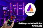 Getting started with the AsteraApp started with the... · Getting started with the AsteraApp. Download App OLD. NEW. App Pairing. App Pairing. RADIO PIN. Make sure to use different