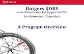 RutgersiJOBS(Resume(development(Interview(preparation Careerfair Job(placement(and(tracking Continuedparticipation(Support(and(mentoring Phased(Programming Phase(1(iNQUIRE(Phase(2(iNITIATE(Phase(3(iMPLEMENT(Phase(4
