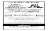 THE BEARDED COLLIE CLUB - Fosse Datafossedata.co.uk/downloads/pdf/BEAR_DEC_16_Schedule.pdf · THE BEARDED COLLIE CLUB SCHEDULE of 34 Class Unbenched SINGLE BREED ... Ben, in 1975,