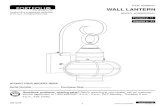 WALL LANTERN - Lowe'spdf.lowes.com/installationguides/611728189269_install.pdfwith the lock screw (HH). Hand tighten until snug. Outlet Box Screw CC x 1 x 1 Hardware Used HH JJ x 1