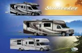 Multi-Layered Laminated Roof System · Optional Trekker Low Profile Fiberglass front cap with built-in entertainment center IPO overhead bunk mat. Sunseeker MBS 2400R 2400S 2400W