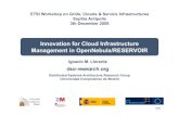 Innovation for Cloud Infrastructure Management in ...docbox.etsi.org/Workshop/2009/200912_GRID/LLORENTE_RESERVOIR.p… · Cloud Computing in a Nutshell What Who On-demand access to