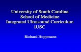 University of South Carolina School of Medicine Integrated ... · iUSC Richard Hoppmann. The Integrated Ultrasound Curriculum Initiated 2006 First (M1) and Second (M2) Year Medical