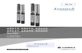 Lowara-6Z612-616-622-631-646-660-Submerrsible-Pumps-Lenntech · TABLE OF MATERIALS 6Z6TABLE OF MATERIALS Z6 REF. NAME MATERIAL N° EUROPE USA 1 Discharge head Stainless steel EN 10213-4