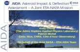 AIDA: Asteroid Impact & Deflection Assessment – A Joint ...images.spaceref.com/fiso/2015/042915_andy_cheng... · 4/29/2015  · DART launch energy 5.7 km. 2 /s. 2 § Impact velocity