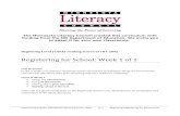 Registering for School: Week 1 of 1 - Literacy Minnesota · The Minnesota Literacy Council created this curriculum with funding from the MN Department of Education. We invite you