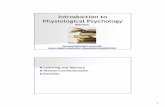 Introduction to Physiological Psychologyksweeney/pdfs/finalreview.pdf · Emotion. 2 What is memory? Working Memory: –– Limited capacity (7 +/Limited capacity (7 +/--22)) ––