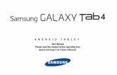 Samsung Galaxy Tab 4 - The Informr€¦ · with SAMSUNG and its suppliers. Open Source Software ... OR BENEFITS. Modification of Software SAMSUNG IS NOT LIABLE FOR PERFORMANCE ISSUES
