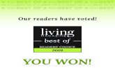 YOU WON!€¦ · YOU WON! best of 2019 Our readers have voted! READERS’ CHOICE. top DOCS ... products that you can proudly display in your store, showroom, or office. ONE-PANEL