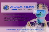 IT’S AN EXPERIENCE YOU WON’T WANT TO MISS! · IT’S AN EXPERIENCE YOU WON’T WANT TO MISS! Exhibiting in AUSA Now gives you unmatched opportunities to connect with the people